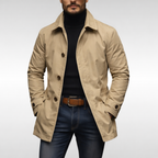 Grant | Men Quilted Lining Button Front Car Coat