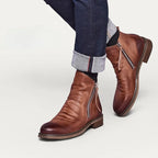 Men's Classic Chelsea Boots – Slip-On Ankle Boots with Elastic Sides