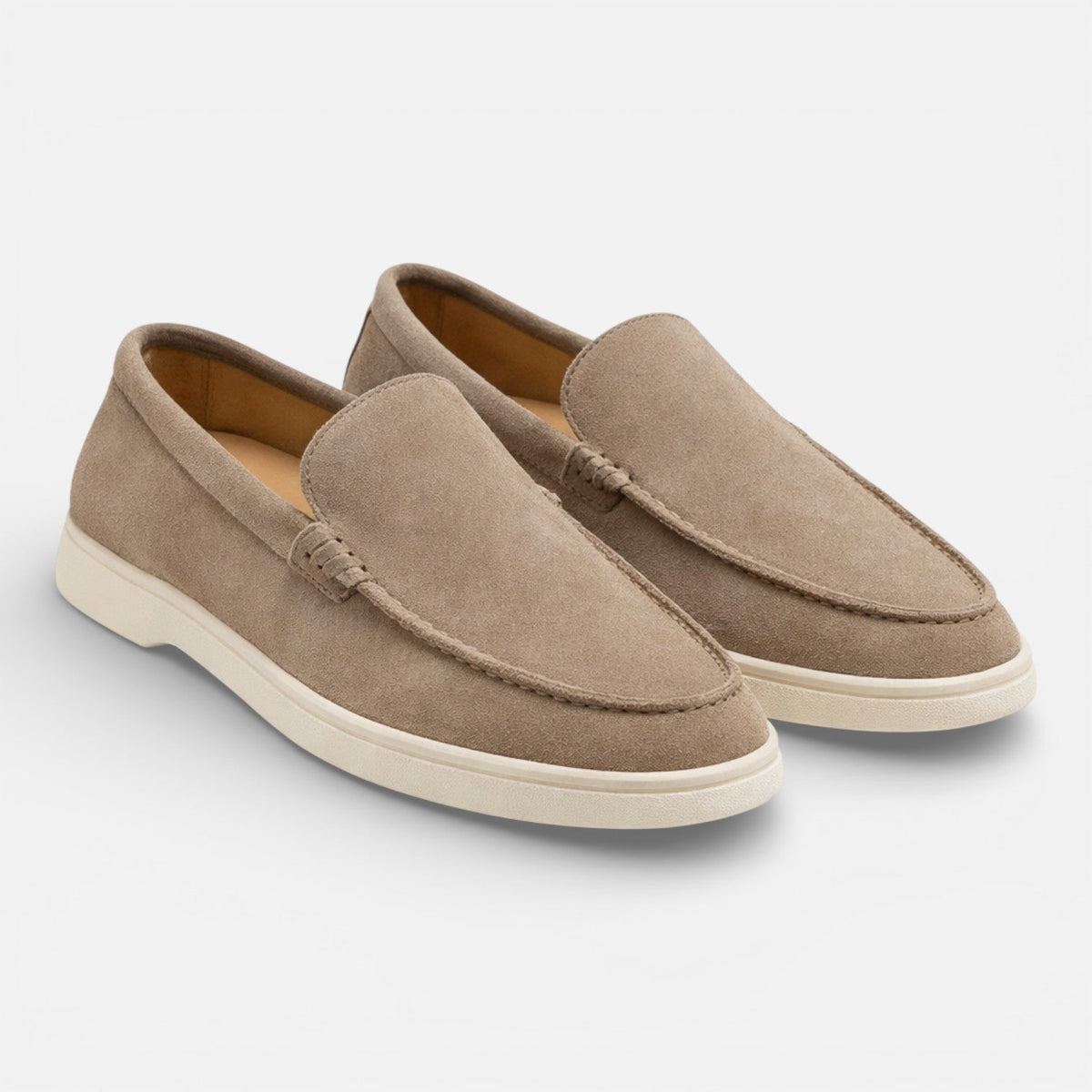 Men's Suede Slip-On Loafers – Lightweight Casual Dress Shoes