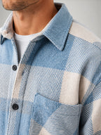 Men's Brushed Plaid Flannel Shirt – Relaxed Fit Overshirt