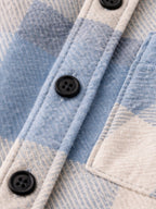 Men's Brushed Plaid Flannel Shirt – Relaxed Fit Overshirt