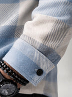 Men's Brushed Plaid Flannel Shirt – Relaxed Fit Overshirt