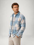Men's Brushed Plaid Flannel Shirt – Relaxed Fit Overshirt