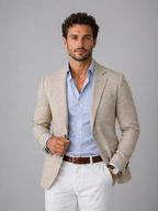 Men's Lightweight Casual Blazer – Unstructured Tailored Sport Coat