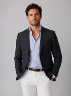 Men's Stretch Knit Blazer – Modern Fit Smart Casual Jacket