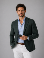 Men's Stretch Knit Blazer – Modern Fit Smart Casual Jacket