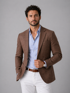 Men's Stretch Knit Blazer – Modern Fit Smart Casual Jacket