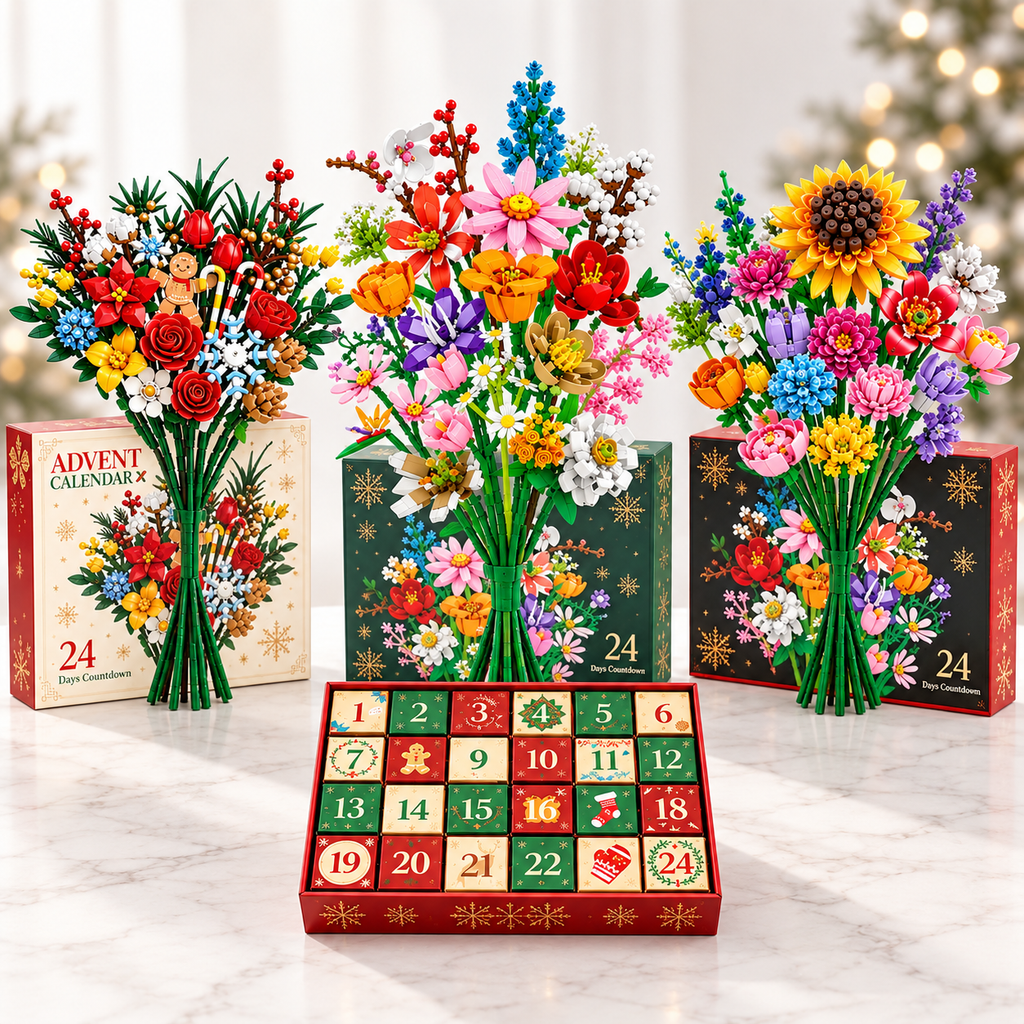 Daisy | Build a Flower Christmas Advent Calendar with 24 DIY Bouquet Kits