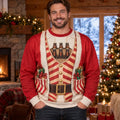 Molly | Unisex Santa Suit Print Ugly Christmas Sweater