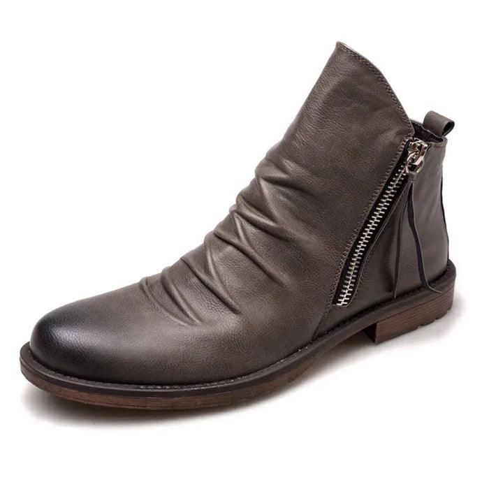 Men's Classic Chelsea Boots – Slip-On Ankle Boots with Elastic Sides