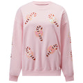 Ivy | Women Sequin Candy Cane Christmas Sweatshirt