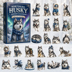 Aspen | Husky Christmas Advent Calendar with 24 Winter Dog Tree Ornaments