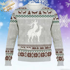 Rudy | Unisex Reindeer Print Ugly Christmas Sweater