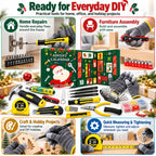 Hank | Mens Hand Tool Christmas Advent Calendar with 24 DIY Tools and Accessories