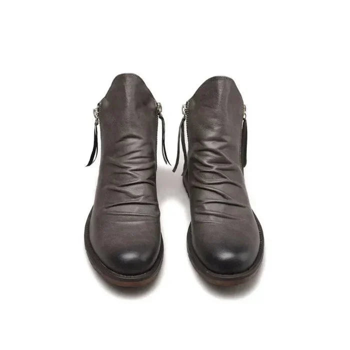 Men's Classic Chelsea Boots – Slip-On Ankle Boots with Elastic Sides