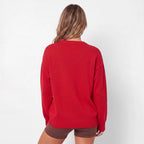 Lucy | Women Sequin Santa Christmas Knit Sweater