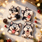 Aspen | Husky Christmas Advent Calendar with 24 Winter Dog Tree Ornaments
