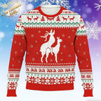 Rudy | Unisex Reindeer Print Ugly Christmas Sweater
