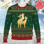 Rudy | Unisex Reindeer Print Ugly Christmas Sweater