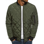 Men's Diamond Quilted Jacket – Lightweight Transitional Layer