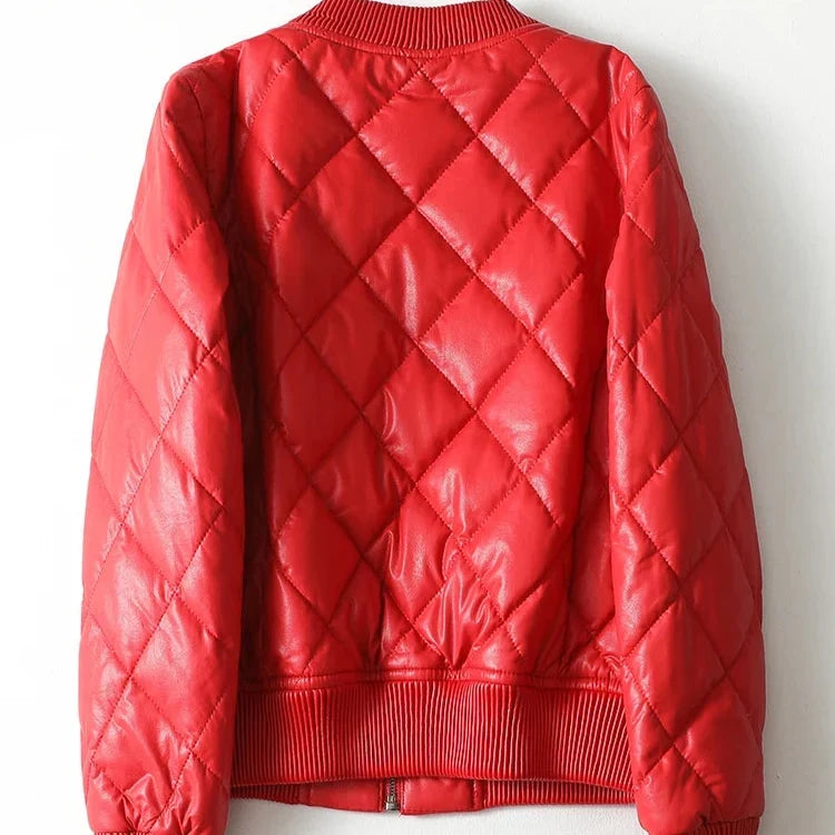 Sloane Quilted Leather Bomber