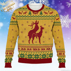 Rudy | Unisex Reindeer Print Ugly Christmas Sweater