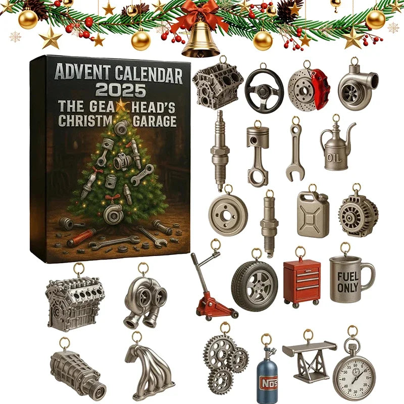 Gus | Car Lover Christmas Advent Calendar with 24 Mini Auto Part Replicas