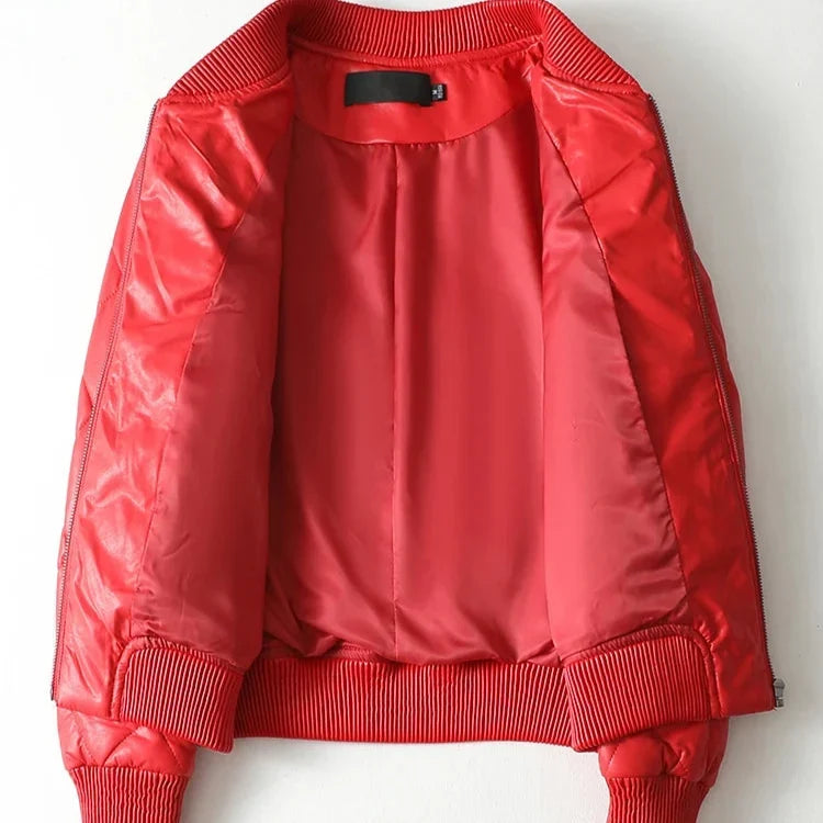 Sloane Quilted Leather Bomber