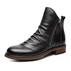 Men's Classic Chelsea Boots – Slip-On Ankle Boots with Elastic Sides