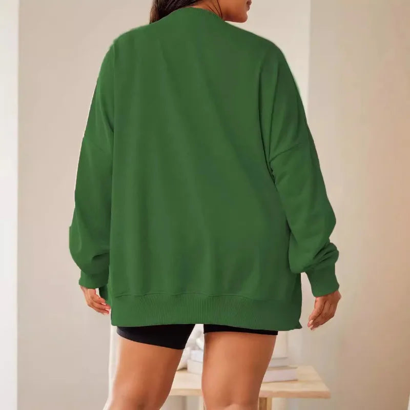 Ruby | Women Oversized Sequin Santa Christmas Sweatshirt