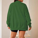 Ruby | Women Oversized Sequin Santa Christmas Sweatshirt