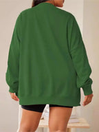 Stella | Women Sequin Santa Patch Christmas Sweatshirt