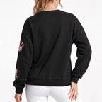 Ivy | Women Sequin Candy Cane Christmas Sweatshirt