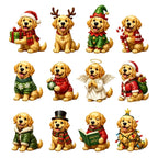 Goldie | Golden Retriever Christmas Advent Calendar with 24 Puppy Tree Ornaments