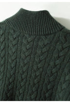 Owen | Men Cable Knit Button Collar Sweater