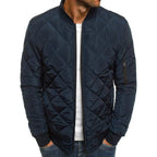 Men's Diamond Quilted Jacket – Lightweight Transitional Layer