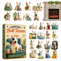 Bentley | Bull Terrier Christmas Advent Calendar with 24 Dog Tree Ornaments