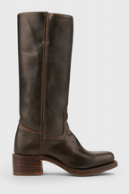 Women's Knee-High Heeled Boots – Sleek Leather-Look Tall Boots