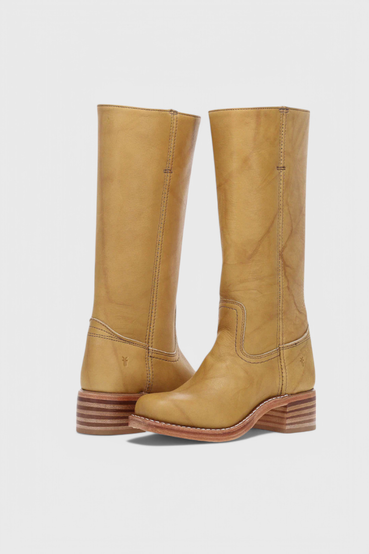 Women's Knee-High Heeled Boots – Sleek Leather-Look Tall Boots