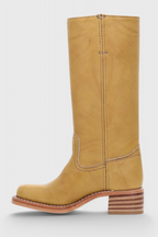 Women's Knee-High Heeled Boots – Sleek Leather-Look Tall Boots