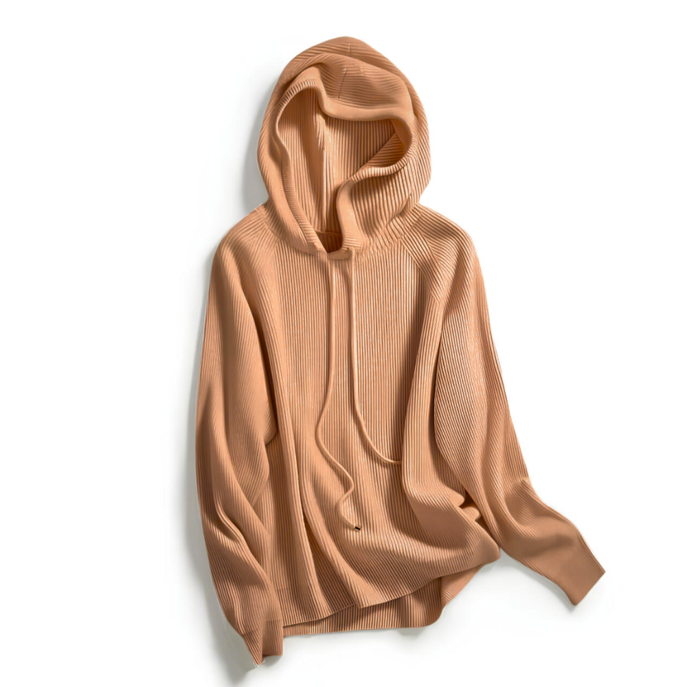 Nora | Women Relaxed Knit Drawstring Hoodie