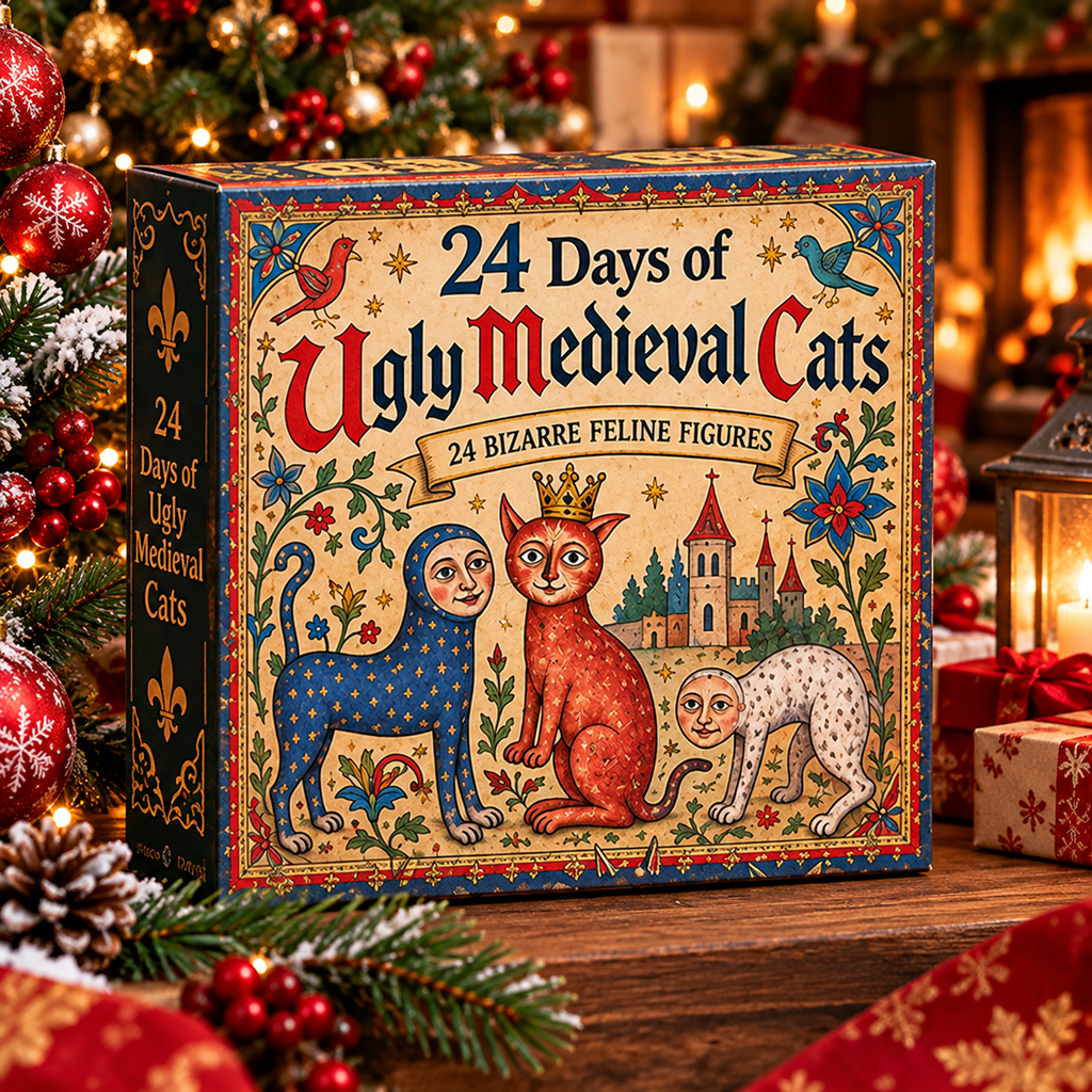 Felix | Medieval Cat Christmas Advent Calendar with 24 Funny Cat Figurines