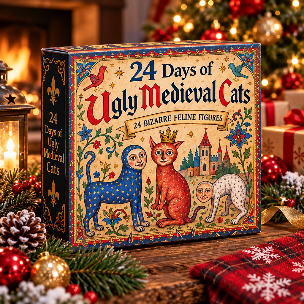 Felix | Medieval Cat Christmas Advent Calendar with 24 Funny Cat Figurines