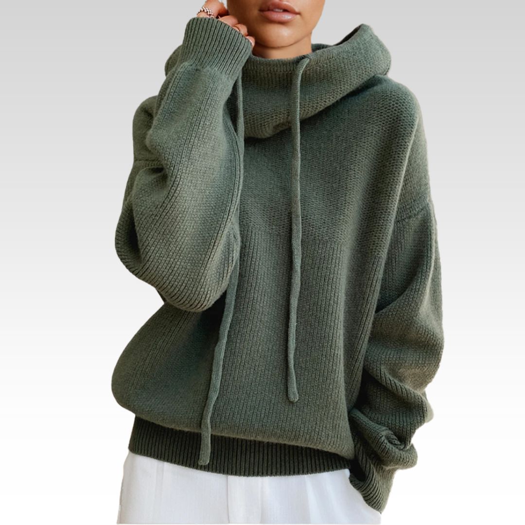 Women's Fine Knit Turtleneck Sweater – Elegant High Neck Pullover