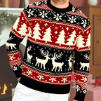 Dylan | Unisex Fair Isle Reindeer Christmas Knit Sweater