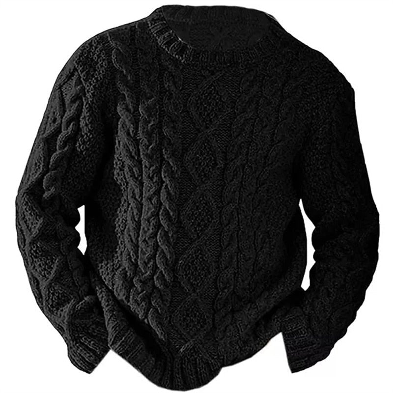 Arthur | Men Cable Knit Crew Neck Sweater