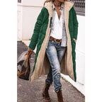 Women's Longline Quilted Puffer Coat – Sherpa Lined Winter Jacket