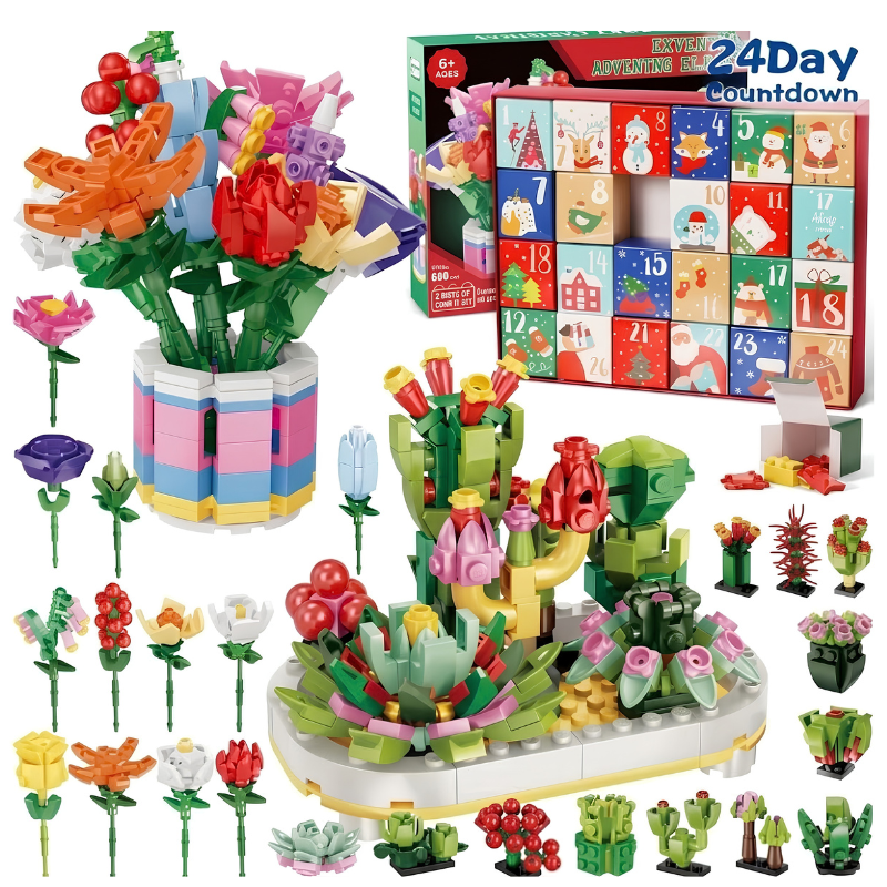 Daisy | Build a Flower Christmas Advent Calendar with 24 DIY Bouquet Kits