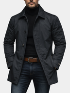 Grant | Men Quilted Lining Button Front Car Coat