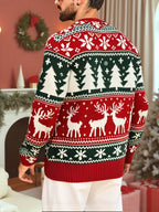 Carter | Unisex Fair Isle Reindeer Christmas Sweater